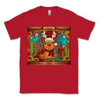 Red western christmas reindeer Classic Tee - Jasminsmagicworld