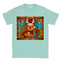 Seafoam western christmas reindeer Classic Tee - Jasminsmagicworld