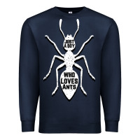 Navy Just A Boy Who Loves Ants Premium Sweatshirt - Bettercallsaul