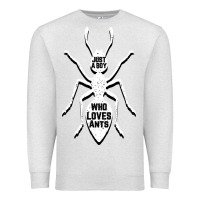Oatmeal Heather Just A Boy Who Loves Ants Premium Sweatshirt - Bettercallsaul