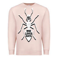 Pale Pink Just A Boy Who Loves Ants Premium Sweatshirt - Bettercallsaul