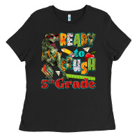 Black ready to crush fifth grade Ladies Tee - texasbilliewilder