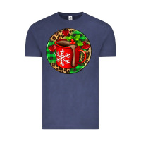 Vintage Denim christmas hot chocolate and candies Vintage Tee - AdoDesignShop