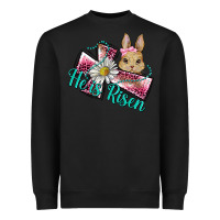 Black he is risen cross rabbit Heavyweight Sweatshirt - BarkalooDesign