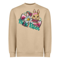 Mushroom he is risen cross rabbit Heavyweight Sweatshirt - BarkalooDesign