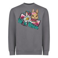 Storm he is risen cross rabbit Heavyweight Sweatshirt - BarkalooDesign