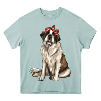 Arona st bernard with bandanna Heavy Core Tee - texasbilliewilder