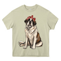 Mossy st bernard with bandanna Heavy Core Tee - texasbilliewilder