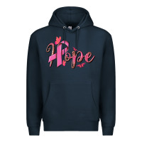 Navy hope breast cancer Premium Hoodie - NancyCooperArtShop