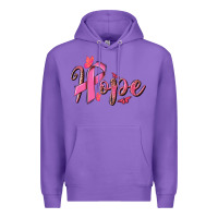 Purple hope breast cancer Premium Hoodie - NancyCooperArtShop