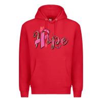 Red hope breast cancer Premium Hoodie - NancyCooperArtShop