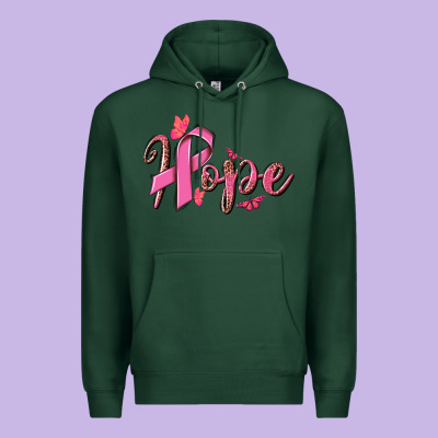 Hope Breast Cancer Premium Hoodie Designed By Nancycooperartshop