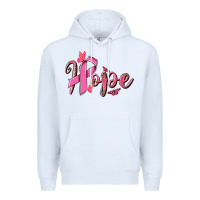 White hope breast cancer Premium Hoodie - NancyCooperArtShop