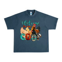 Midnight Navy welcome to our coop Urban Heavy Tee - Artiststas