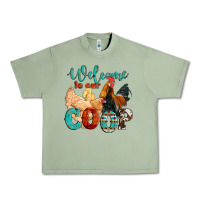 Oil Green welcome to our coop Urban Heavy Tee - Artiststas