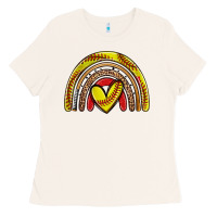 Bone softball rainbow Ladies Tee - Zillion Design Studio