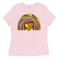 Softball Rainbow Ladies Tee | Teevron
