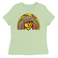 Matcha softball rainbow Ladies Tee - Zillion Design Studio