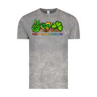 Cloud Rock peace love st patty's day Vintage Tee - Artiststas