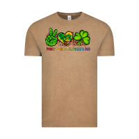 Vintage Coffee peace love st patty's day Vintage Tee - Artiststas