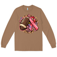 Breast Cancer Ribbon And American Football Long Sleeve Tee | Teevron