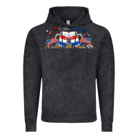 Vintage Black red white and boozy libbey glass Vintage Hoodie - RanaPortraitStore