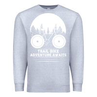 Heather Grey Trail Bike Adventure Awaits Premium Sweatshirt - Bettercallsaul