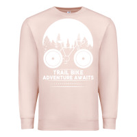 Pale Pink Trail Bike Adventure Awaits Premium Sweatshirt - Bettercallsaul