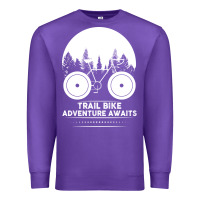Purple Trail Bike Adventure Awaits Premium Sweatshirt - Bettercallsaul