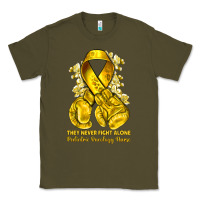 Army Green they never fight alone yellow ribbon with boxing g Classic Tee - NancyCooperArtShop