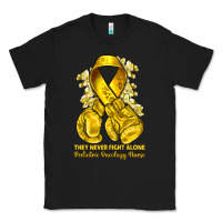 Black they never fight alone yellow ribbon with boxing g Classic Tee - NancyCooperArtShop