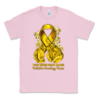 Bubblegum Pink they never fight alone yellow ribbon with boxing g Classic Tee - NancyCooperArtShop
