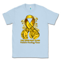 Dusty Blue they never fight alone yellow ribbon with boxing g Classic Tee - NancyCooperArtShop