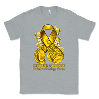 Heather Grey they never fight alone yellow ribbon with boxing g Classic Tee - NancyCooperArtShop