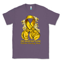 Lavender they never fight alone yellow ribbon with boxing g Classic Tee - NancyCooperArtShop