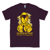 Plum they never fight alone yellow ribbon with boxing g Classic Tee - NancyCooperArtShop