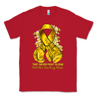 Red they never fight alone yellow ribbon with boxing g Classic Tee - NancyCooperArtShop