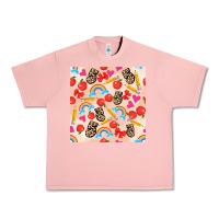 Salmon back to school seamless pattern 5 (3600x3600) Urban Heavy Tee - AdoDesignShop