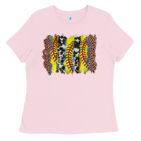 Bubblegum Pink softball brushstroke Ladies Tee - Zillion Design Studio