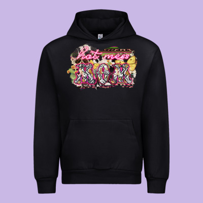 Hot Mess Mom Mother's Day Urban Hoodie Designed By Howdyjamesfarm