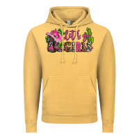 Vintage Mustard lets go girls with boots and hats Vintage Hoodie - AdoDesignShop