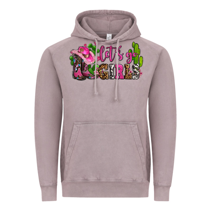 Lets Go Girls With Boots And Hats Vintage Hoodie by AdoDesignShop | Teevron