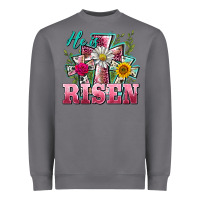Storm he is risen cross easter Heavyweight Sweatshirt - BarkalooDesign
