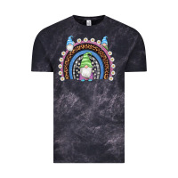 Cloud Black easter gnome rainbow Vintage Tee - Artiststas