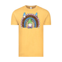 Vintage Mustard easter gnome rainbow Vintage Tee - Artiststas