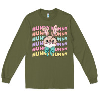 Army Green hunny bunny Long Sleeve Tee - MaliasSmallBusiness