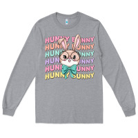 Heather Grey hunny bunny Long Sleeve Tee - MaliasSmallBusiness