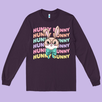 Hunny Bunny Long Sleeve Tee Designed By Maliassmallbusiness