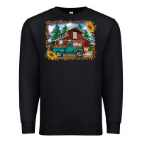 Black western barn with farm animals Premium Sweatshirt - RanaPortraitStore