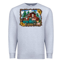 Western Barn With Farm Animals Premium Sweatshirt | Teevron